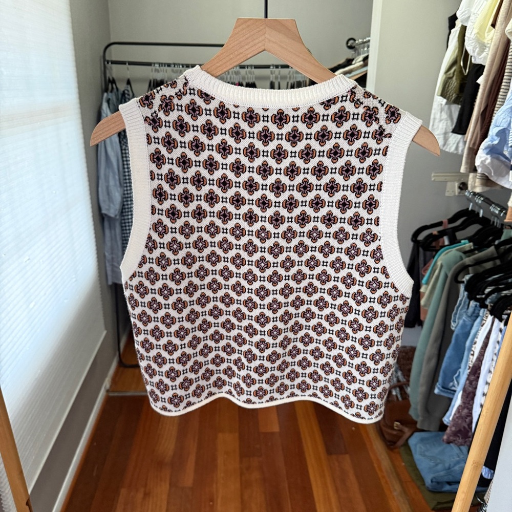 Maje jacquard sleeveless jumper - Picture 4 of 6
